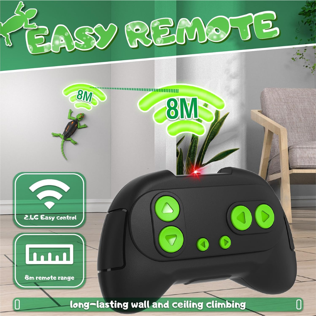 🦎 Lagartija Teledirigida con Ojos LED – El Juguete Más Divertido del Año